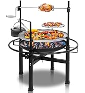 Amazon.com : Outvita 33 Inch 2 in 1 Fire Pit with Grills